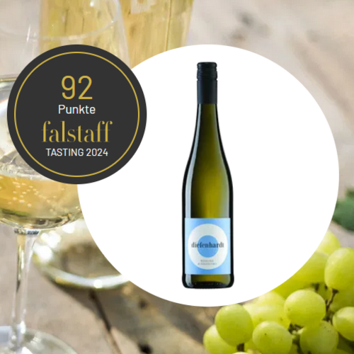 Falstaff Bewertung Falstaffbewertung für den alkoholfreien Diefenhardt Riesling: 92+ Punkte
